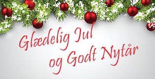 Glædelig jul og godt nytår 